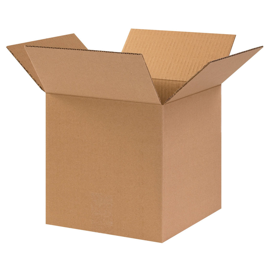 10x10x10 ECT-32 Kraft Corrugated Shipping Boxes 25-Pack 101010