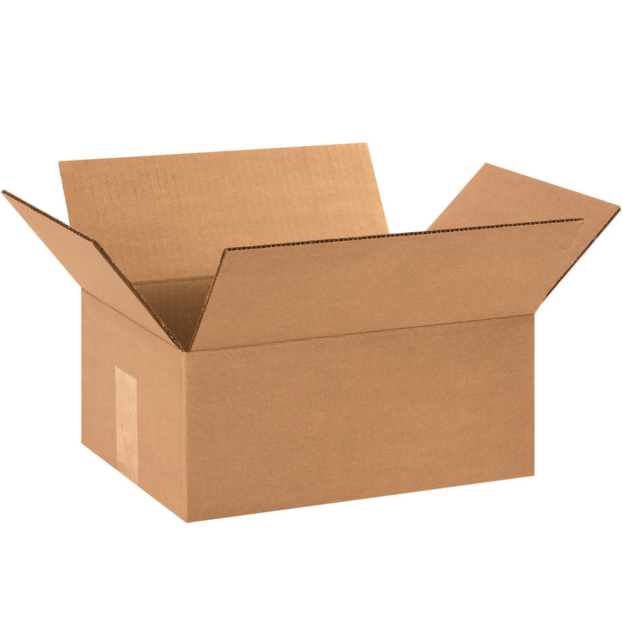 10x7x3 ECT-32 Kraft Corrugated Boxes - Shallow Depth Shipping, Bundle of 25