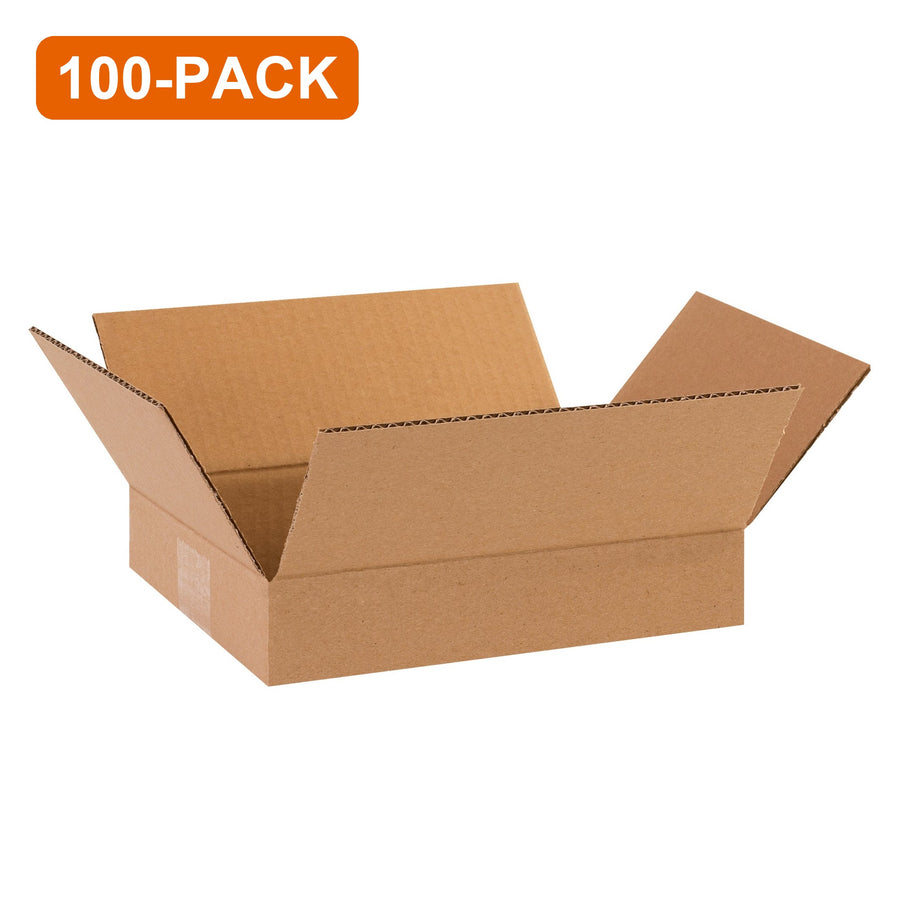 10x8x2 ECT-32 Kraft Corrugated Shipping Boxes, 100-Pack (4 Bundles of 25)