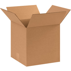 ECT-32 kraft corrugated cube boxes in the popular 11x11x11 size–designed for shipping round, cylindrical, and odd-shaped products with reliable protection. Sold flat and bundled in quantities of 25 for maximum freight efficiency and volume savings for your warehouse operation.