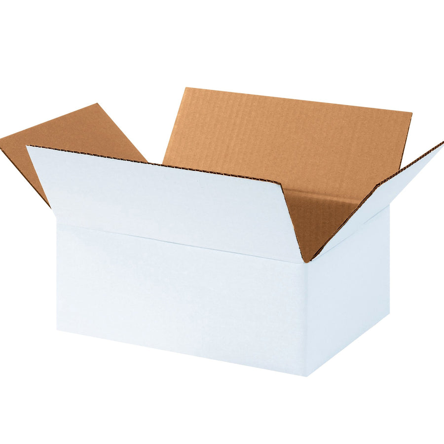 11.75x8.75x4.75 ECT-32 White Corrugated Shipping Boxes 25-Pack 1184SCW