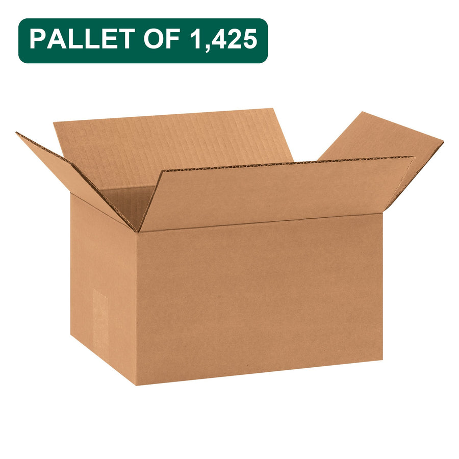 Bulk 11x8x6 Kraft Corrugated Shipping Boxes, 1,425 Pack Pallet, 32 ECT