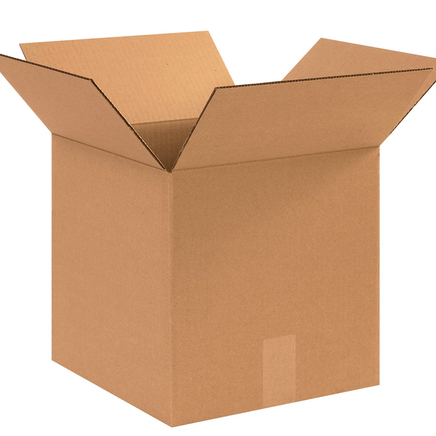12x12x12 ECT-32 Kraft Corrugated Cube Shipping Boxes 25-Pack 121212