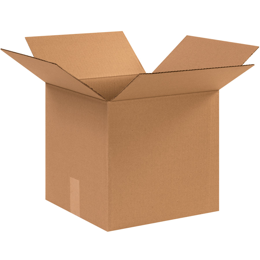 Industrial-grade ECT-32 kraft corrugated shipping boxes in 12.5x12.5x12 dimensions deliver proven stacking performance and freight efficiency for warehouse operations. Standard strength single-wall construction handles mid-weight products with reliable crush resistance. Sold in bundles of 25 – recyclable cardboard cartons built for B2B fulfillment demands.