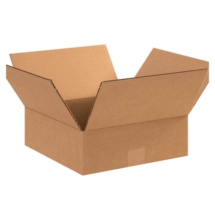 12x12x4 ECT-32 Kraft Corrugated Shipping Boxes 25-Pack 12124