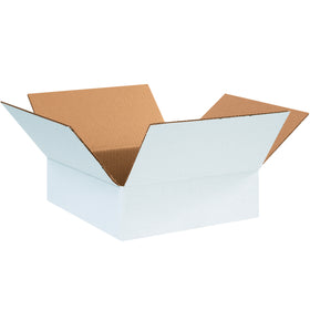 Durable 12x12x4 white corrugated boxes with ECT-32 single-wall construction deliver reliable protection for mid-size shipments. The crisp white finish ensures applied labels and shipping instructions remain clearly visible throughout the supply chain. Sold in bundles of 25–ideal for e-commerce, fulfillment operations, and warehouse storage.
