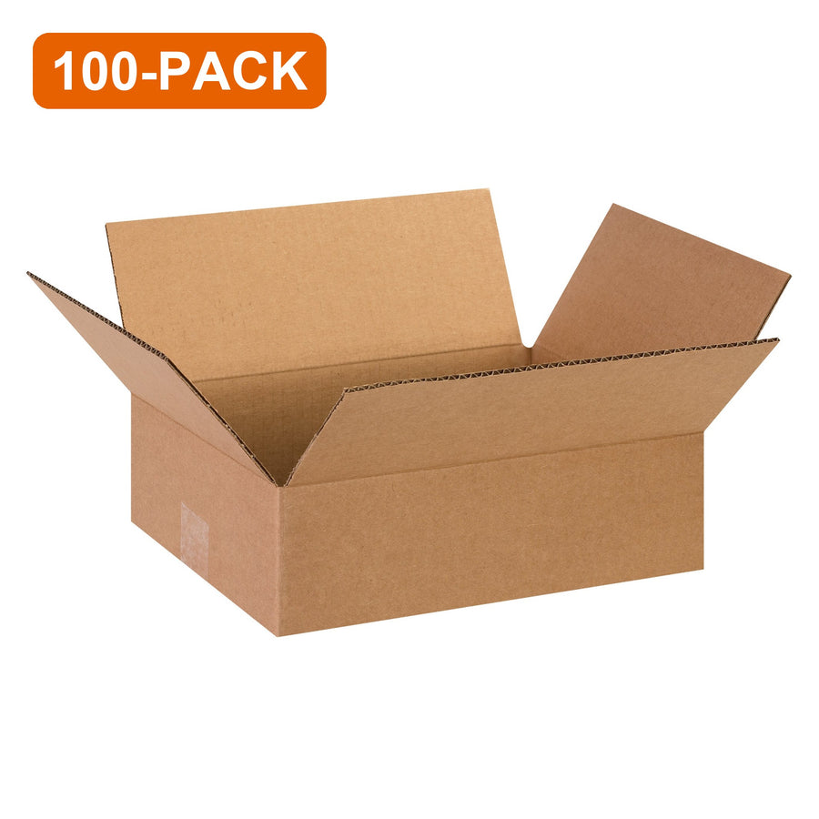 13x10x4 ECT-32 Kraft Corrugated Boxes, 100-Pack (4 Bundles of 25)