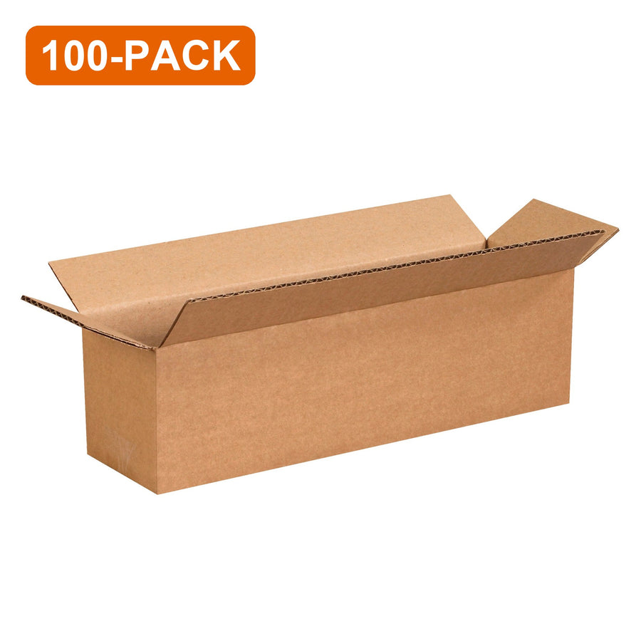 13x3x3 ECT-32 Kraft Corrugated Shipping Boxes, 100-Pack (4 Bundles of 25)