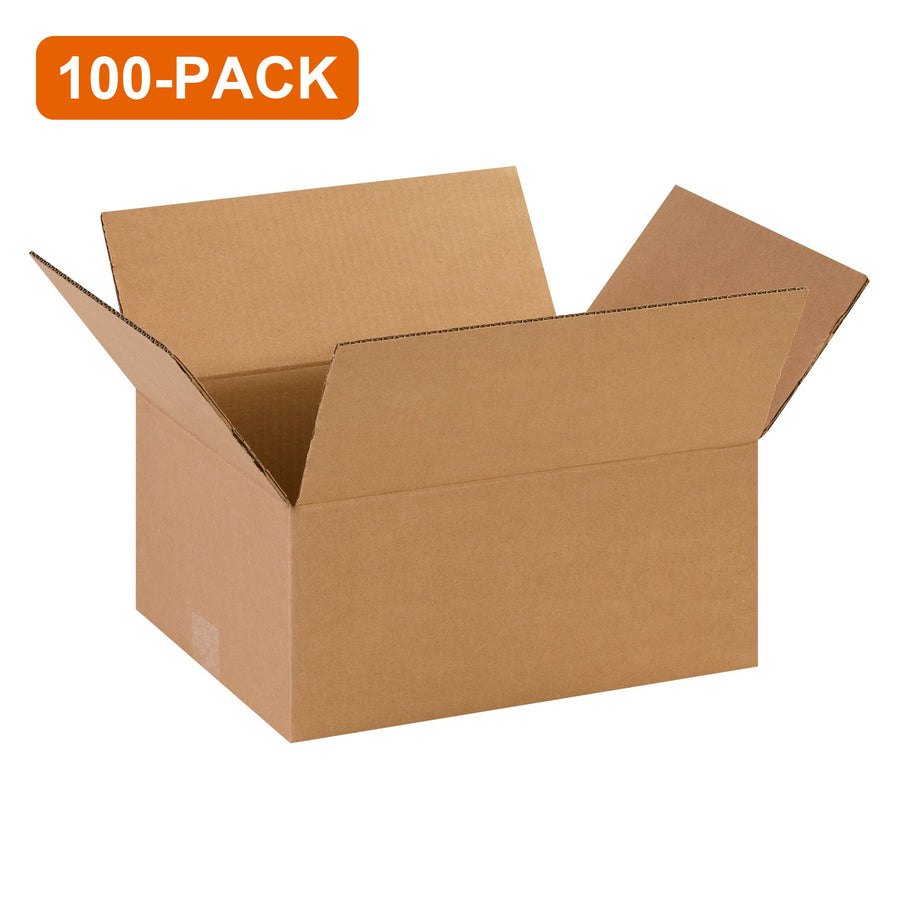 14x11x6 ECT-32 Kraft Corrugated Shipping Boxes, 100-Pack (4 Bundles of 25)