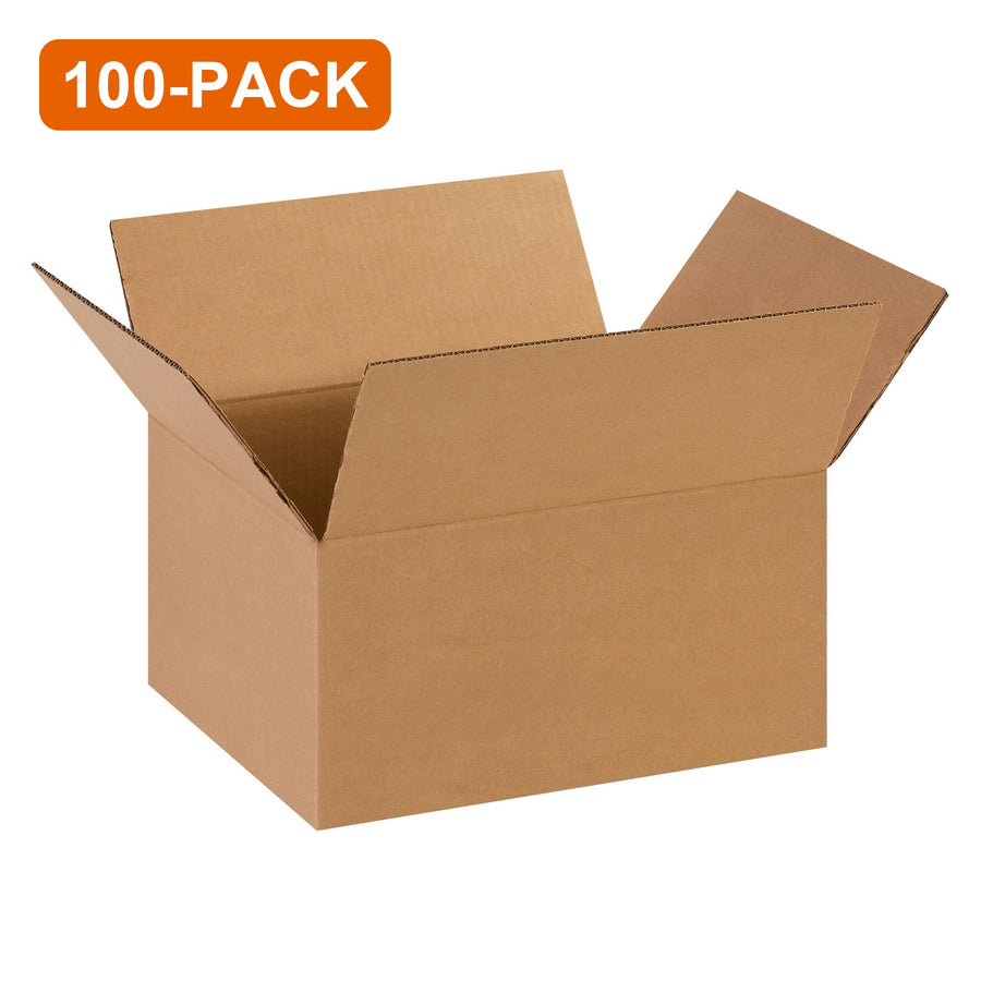 14x11x8 ECT-32 Kraft Corrugated Shipping Boxes, 100-Pack (4 Bundles of 25)