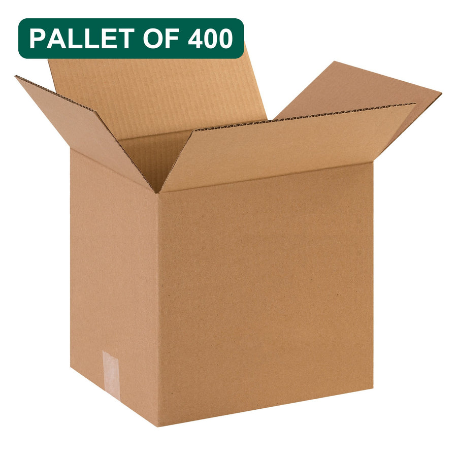 Bulk 14x12x14 Kraft Corrugated Shipping Boxes, 400 Pack Pallet, 32 ECT