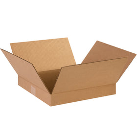 Ship shallow products efficiently with these 14x14x2 ECT-32 kraft corrugated boxes. Engineered for apparel, books, artwork, and picture frames, they arrive flat to maximize your warehouse space and reduce freight costs. Bundle of 25 boxes per case.