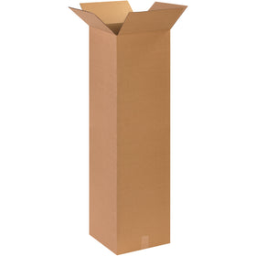 Ship tall items efficiently with our 14x14x48" ECT-32 kraft corrugated boxes. End-loading design simplifies packing and sealing. Sold as a bundle of 10 and shipped flat for maximum freight efficiency–the cost-effective alternative to mailing tubes.