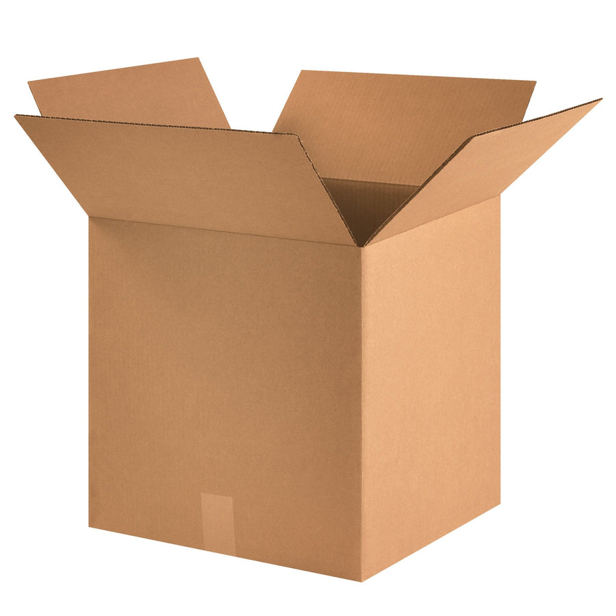 16x16x16 ECT-32 Kraft Cube Corrugated Shipping Boxes 25-Pack 161616