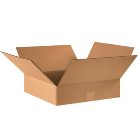 ECT-32 kraft corrugated boxes in 16x16x4" dimensions deliver proven stacking strength for high-volume shipping operations. These shallow-depth cartons maximize freight efficiency while protecting apparel, books, frames, and artwork. Ships flat in bundles of 25 to reduce storage footprint and logistics costs.
