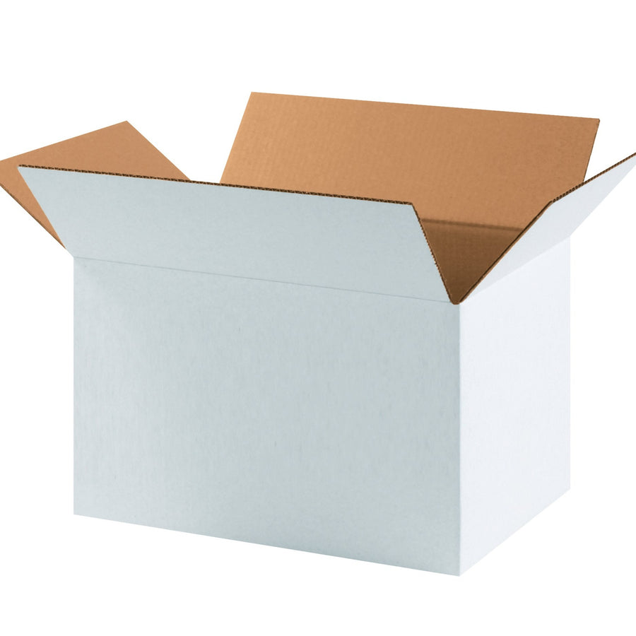 17.25x11.25x10 ECT-32 White Corrugated Shipping Boxes 25-Pack 171110W