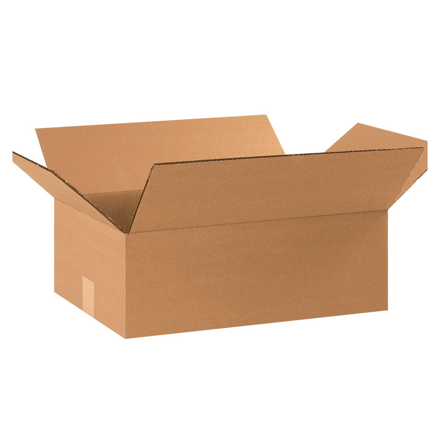 17.25x11.25x4 ECT-32 Kraft Corrugated Shipping Boxes Single Wall 25-Pack 17114
