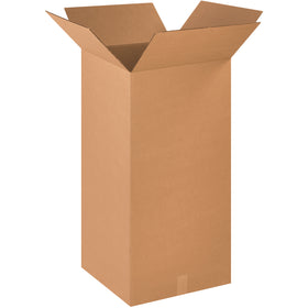 Ship tall items efficiently with our 18x18x36 ECT-32 kraft corrugated boxes. End-loading design speeds up packing and sealing. Sold as bundles of 10 flat for maximum freight efficiency and storage savings.