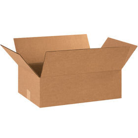 ECT-32 kraft corrugated cartons sized 19" × 13" × 6" with shallow depth for optimal fit on small-profile items. Ships flat to maximize storage efficiency and reduce freight costs. Bundle of 25 boxes ready to assemble.
