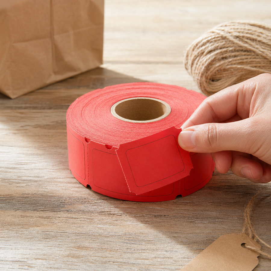 2" x 1.75" Red Raffle Tickets - 2,000 Per Roll, Event Ready — image 3