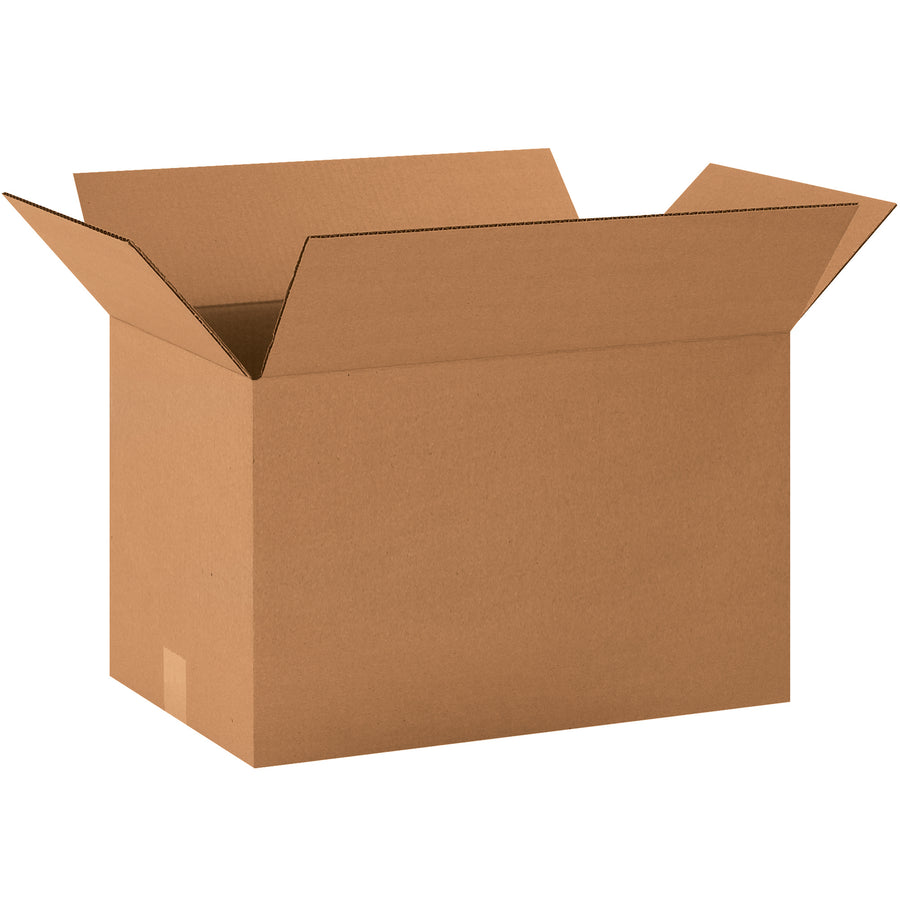 ECT-32 kraft corrugated boxes engineered for long, narrow items like wine bottles, umbrellas, and carpet rolls. 20"×12"×12" dimensions with long-side opening design for fast packing. Sold as a bundle of 20 boxes, shipped flat to maximize freight efficiency and reduce storage footprint.