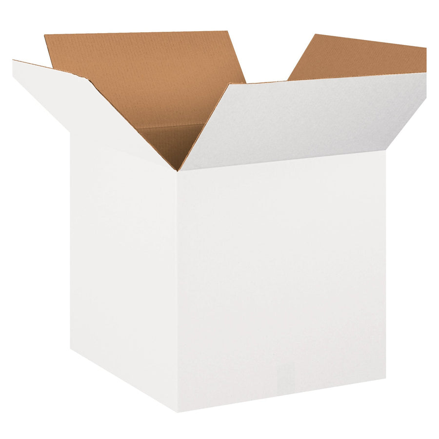 20x20x20 ECT-32 White Corrugated Shipping Boxes 10-Pack 202020W