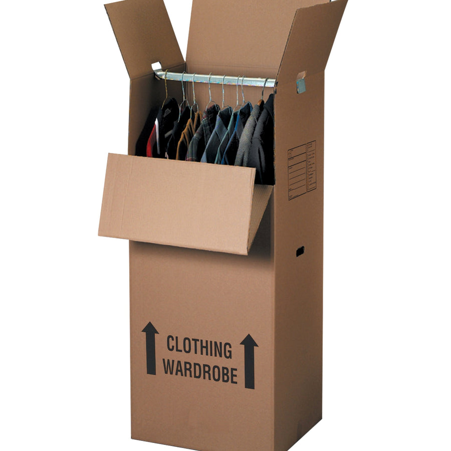 20x20x45 ECT-48 Double Wall Wardrobe Boxes 5-Pack 202045WARD