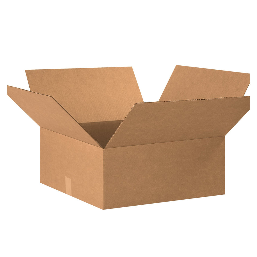 20x20x7 ECT-32 Kraft Corrugated Shipping Boxes Single Wall 15-Pack 20207
