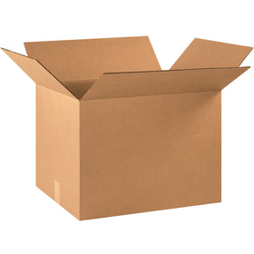 Sturdy ECT-32 kraft corrugated boxes sized 22" × 16" × 16" for reliable mid-range shipping and storage. Sold as a bundle of 15 boxes, these single-wall cartons deliver solid stacking performance and cost-effective volume handling. Recyclable kraft material supports your sustainable packaging goals.
