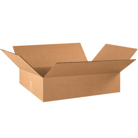 ECT-32 single-wall kraft corrugated cartons with a 6" shallow depth–engineered for flat products like apparel, books, and artwork. Each bundle of 25 ships flat to maximize storage efficiency and reduce freight costs. Reliable strength-to-weight ratio for cost-effective shipping.