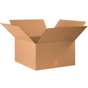 Heavy-duty 22x22x12 corrugated shipping boxes built from ECT-32 kraft material for reliable stacking and freight efficiency. Sold as a bundle of 10 units. Fully recyclable and ideal for warehouse managers handling medium-weight products with superior crush resistance.