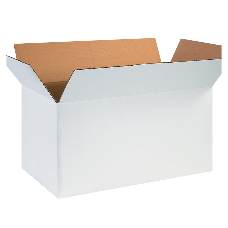 24x12x12 ECT-32 White Corrugated Shipping Boxes 241212W