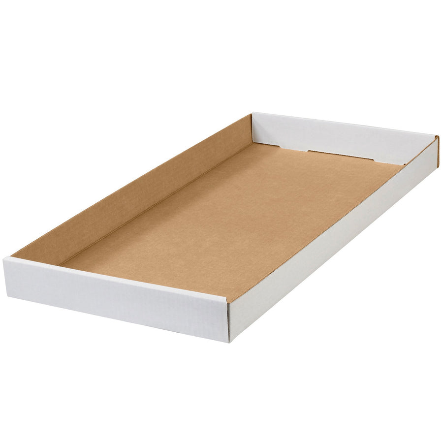 24x12x1.75 ECT-32 White Corrugated Trays 50-Pack 24122CTW