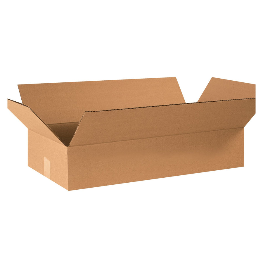 24x12x4 ECT-32 Kraft Corrugated Shipping Boxes 25-Pack 24124