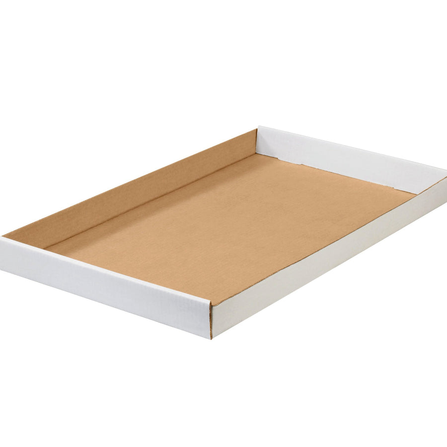 24x15x1.75 ECT-32 White Corrugated Trays 50-Pack 24152CTW