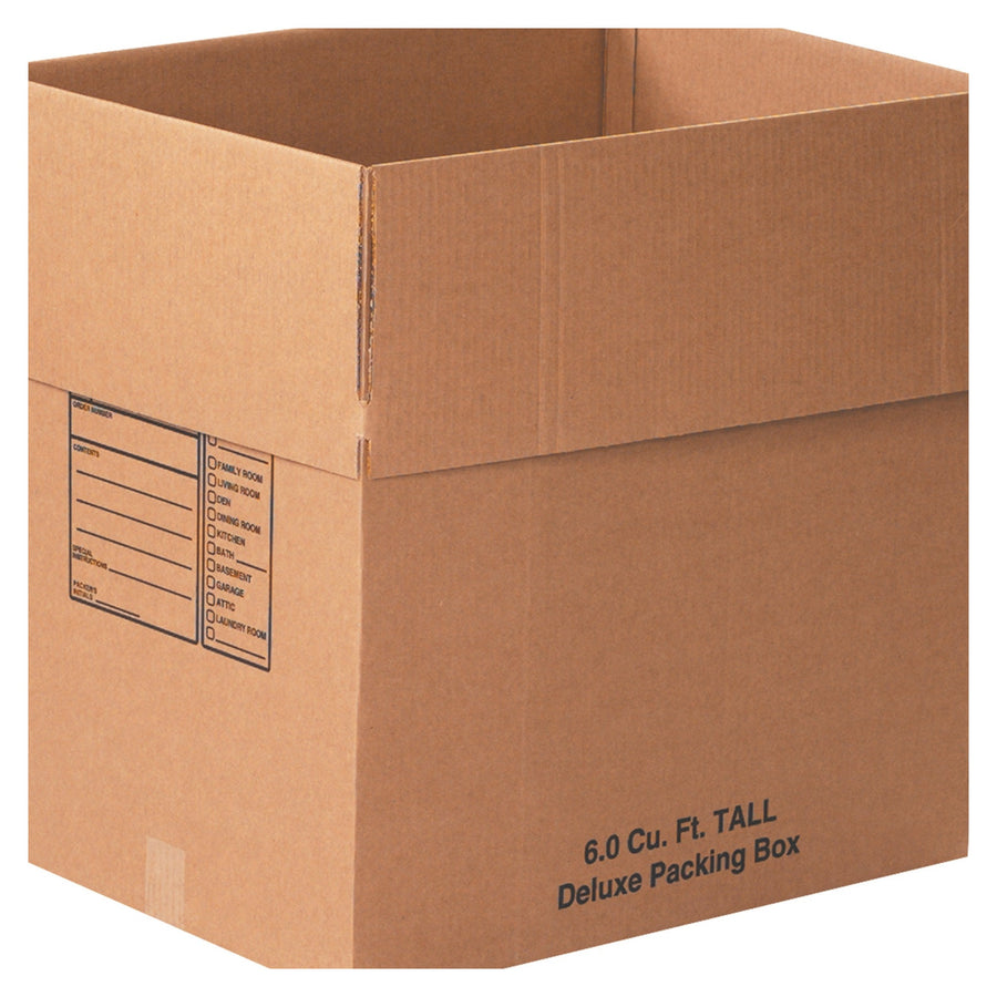 24x18x24 ECT-32 Kraft Deluxe Packing Boxes 10-Pack 241824DPB
