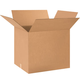 Heavy-duty ECT-32 kraft corrugated boxes sized 24" x 20" x 20" for reliable mid-weight shipping and storage. Sold in bundles of 10, these sturdy cardboard cartons deliver proven stacking performance and freight efficiency for warehouse operations. Fully recyclable and built to protect your products in transit.