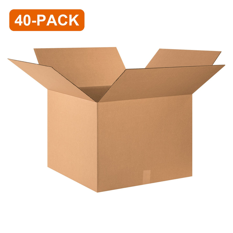 24x24x18 ECT-32 Kraft Corrugated Shipping Boxes, 40-Pack (4 Bundles of 10)
