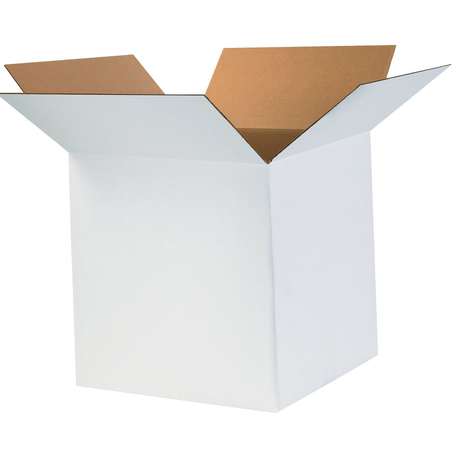 24x24x24 ECT-32 White Corrugated Shipping Boxes 10-Pack 242424W