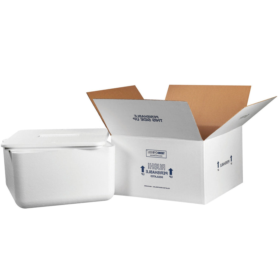 17x17x9 Insulated Shipping Kit EPS Foam Corrugated Box Case 250C