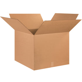 Standard-strength ECT-32 kraft corrugated shipping boxes in 25x25x20" dimensions. Ideal for mid-weight product fulfillment with reliable stacking performance. Sold as a bundle of 10 boxes for volume savings and freight efficiency.