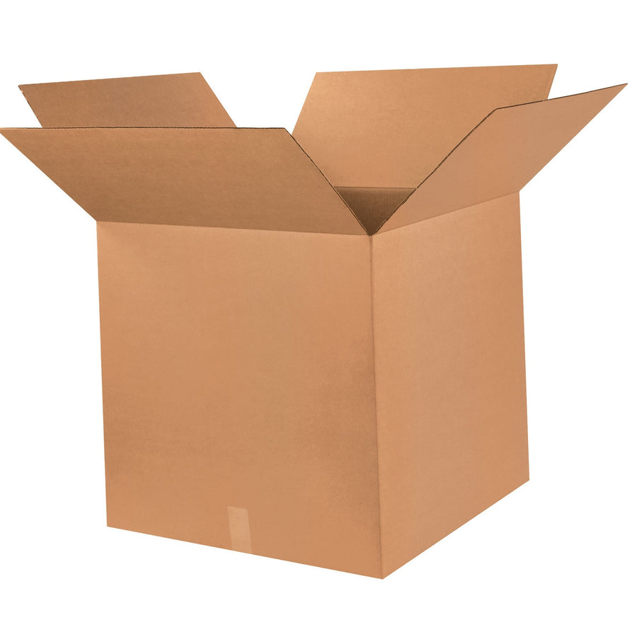 25x25x25 ECT-32 Kraft Corrugated Cube Shipping Boxes 10-Pack 252525
