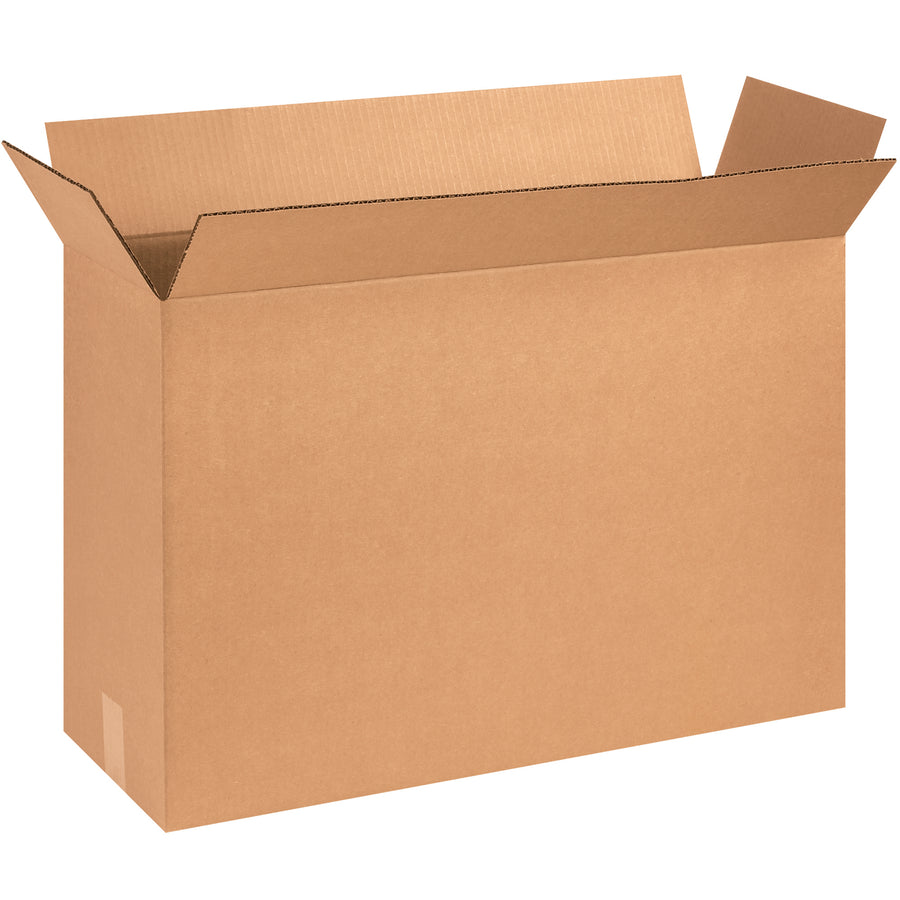 Master corrugated boxes designed to nest and consolidate 6 standard 8" cube cartons into one efficient shipment. ECT-32 single-wall kraft construction with precise 25 1/8x8 3/8x17 1/2" dimensions eliminates void fill waste and reduces freight spend. Sold flat in bundles of 15 for maximum warehouse efficiency.