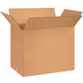 Industrial-strength 26x16x19 corrugated shipping boxes built from ECT-32 kraft material for reliable stacking and freight efficiency. Sold in bundles of 10 to maximize your packaging volume and reduce per-unit costs. Fully recyclable kraft construction meets sustainability standards for warehouse and fulfillment operations.
