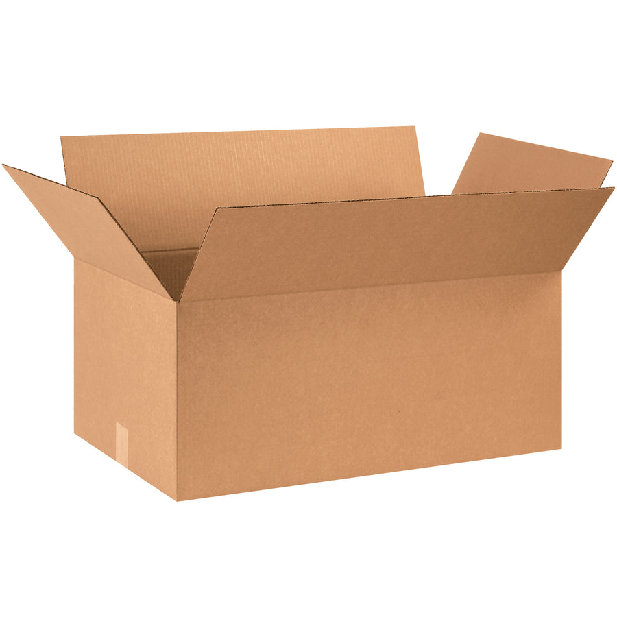 ECT-32 single wall kraft corrugated boxes in 28" x 16" x 12" dimensions deliver reliable stacking strength for mid-weight industrial shipments. Sold as a bundle of 10 shipping cartons, these brown corrugated boxes provide cost-effective protection with proven performance. Fully recyclable kraft construction reduces environmental impact while maintaining durability.