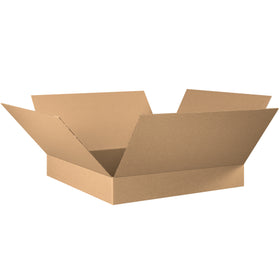 These 30x30x6 corrugated cartons feature ECT-32 kraft construction and ship flat to maximize warehouse storage efficiency. Ideal for apparel, books, picture frames, and artwork requiring shallow-depth packaging. Bundle of 15 flat boxes reduces per-unit cost and freight overhead.