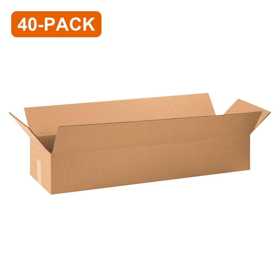 34x10x6 ECT-32 Kraft Corrugated Shipping Boxes, 40-Pack (4 Bundles of 10)