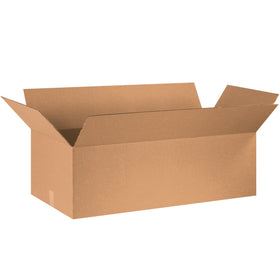 Industrial-grade 36x18x12 corrugated shipping boxes built from ECT-32 kraft material for dependable strength and compression resistance. Each bundle contains 15 boxes–the standard pack size for warehouse managers and fulfillment operations. Recyclable, cost-effective, and engineered for efficient pallet loading.