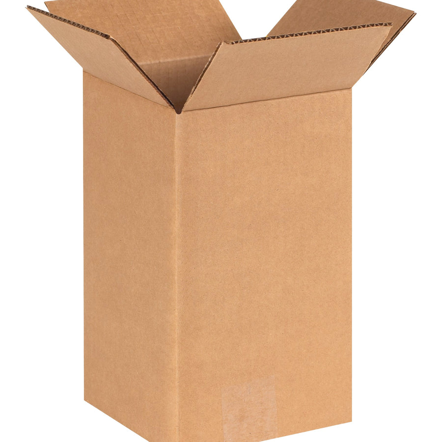 6x6x10 ECT-32 Kraft Corrugated Shipping Boxes 25-Pack 6610