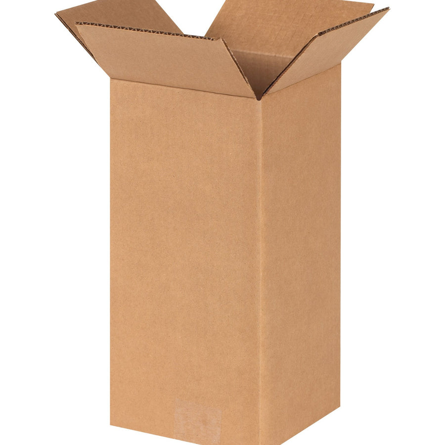 6x6x12 ECT-32 Kraft Corrugated Shipping Boxes 25-Pack 6612